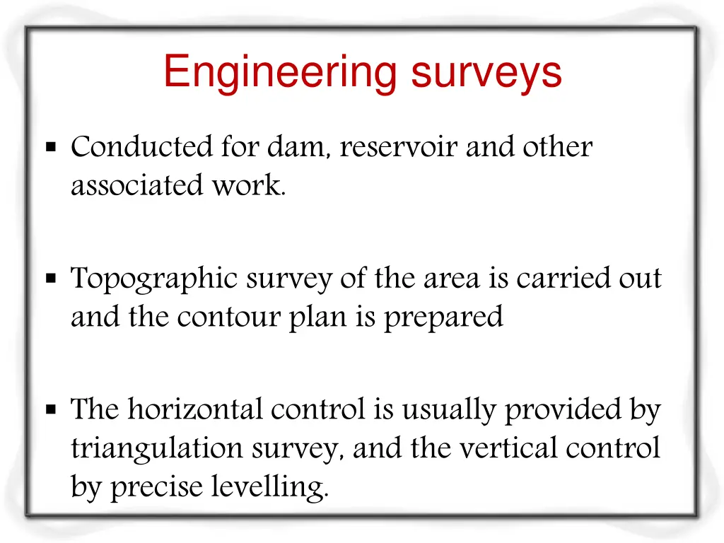 engineering surveys