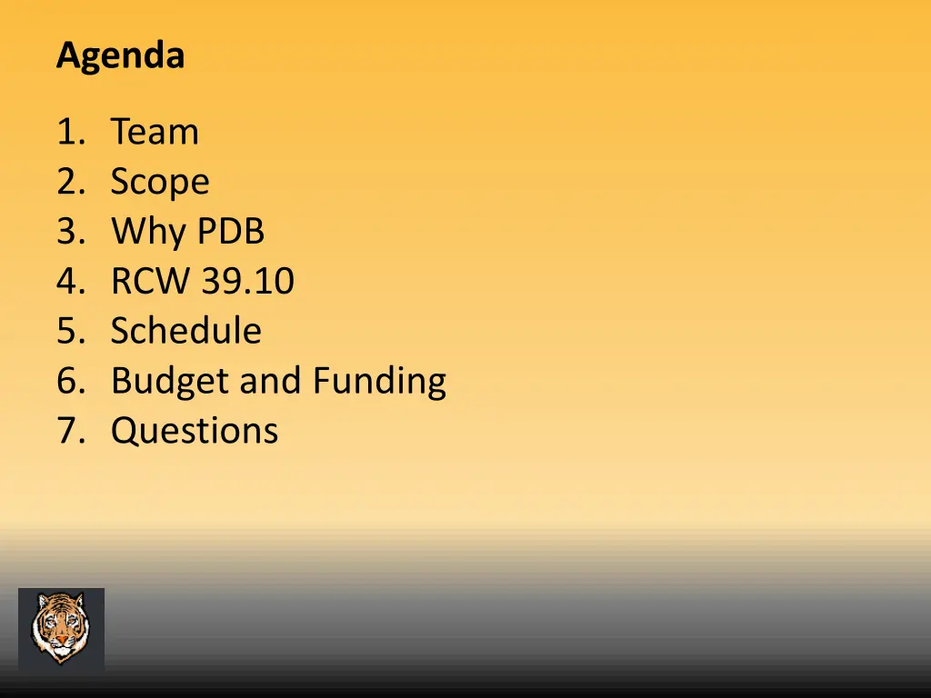 agenda