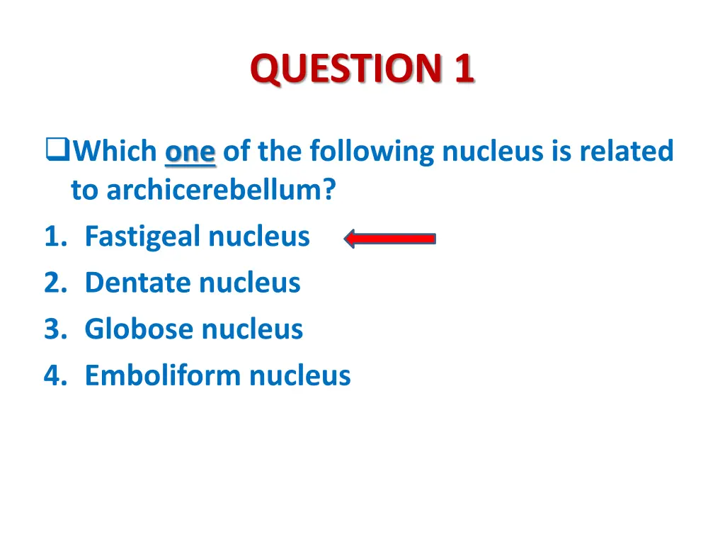question 1