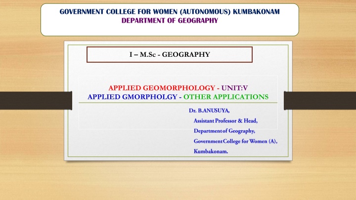 government college for women autonomous