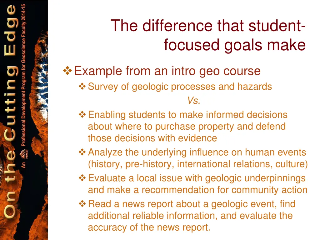 the difference that student focused goals make 2
