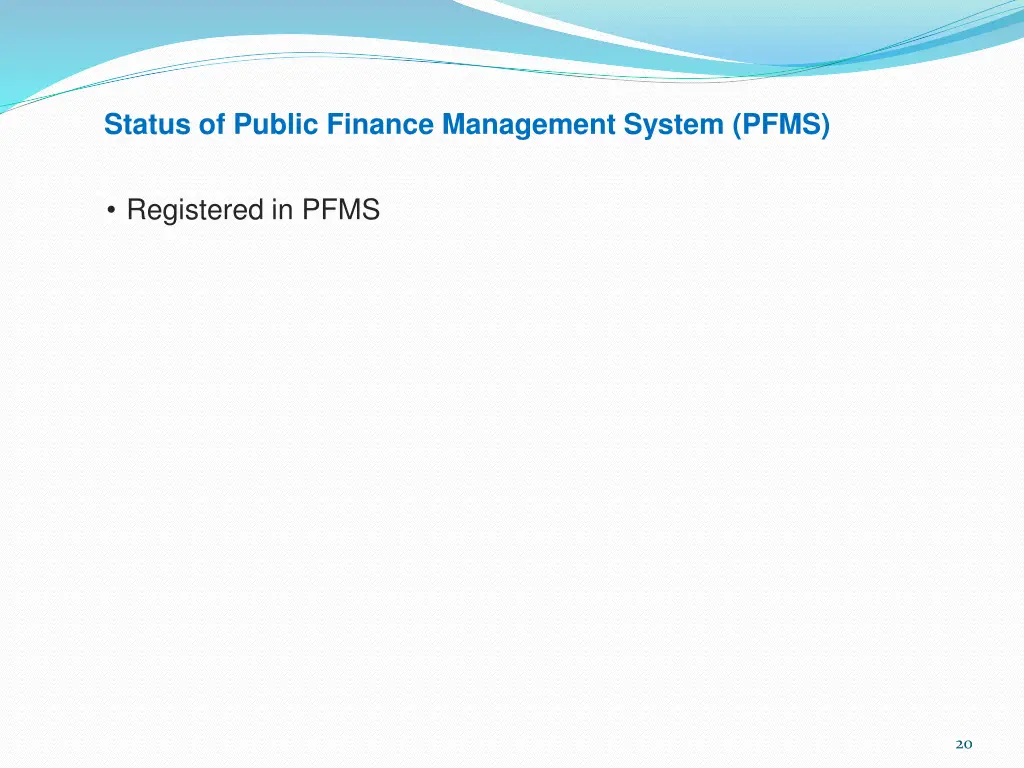 status of public finance management system pfms
