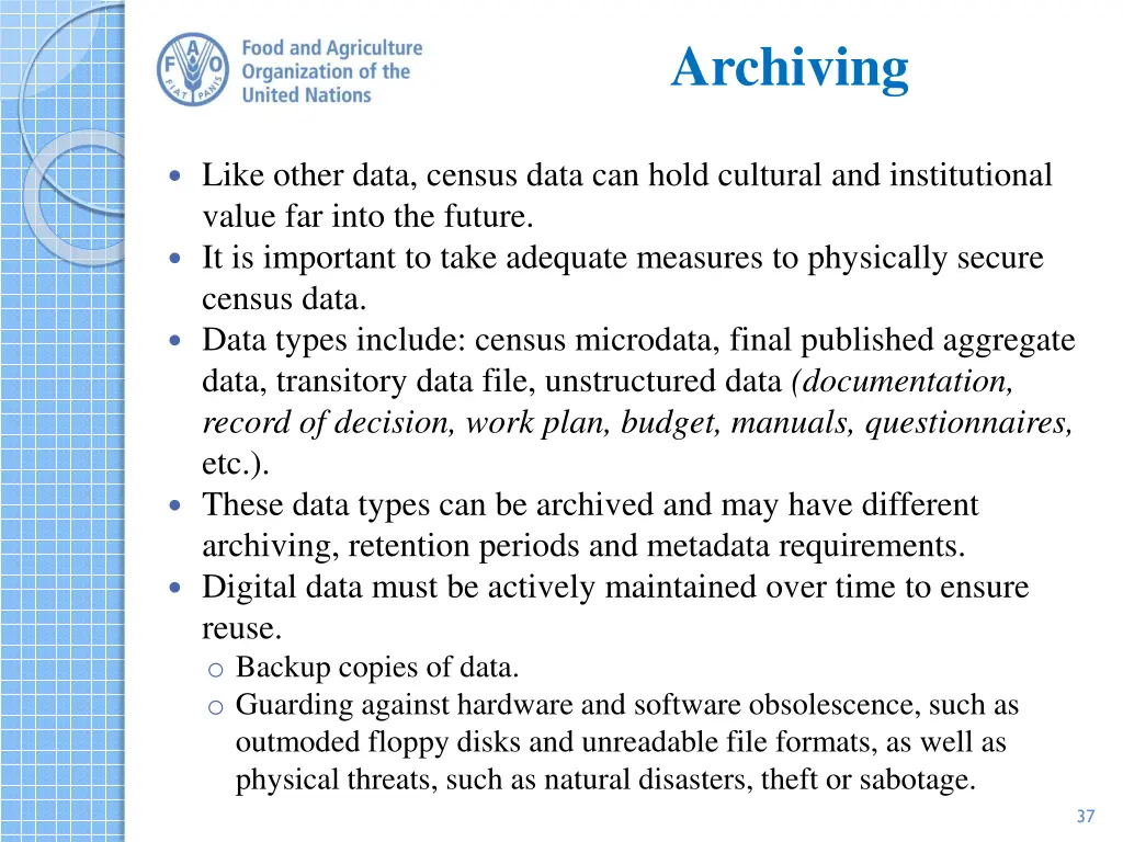 archiving