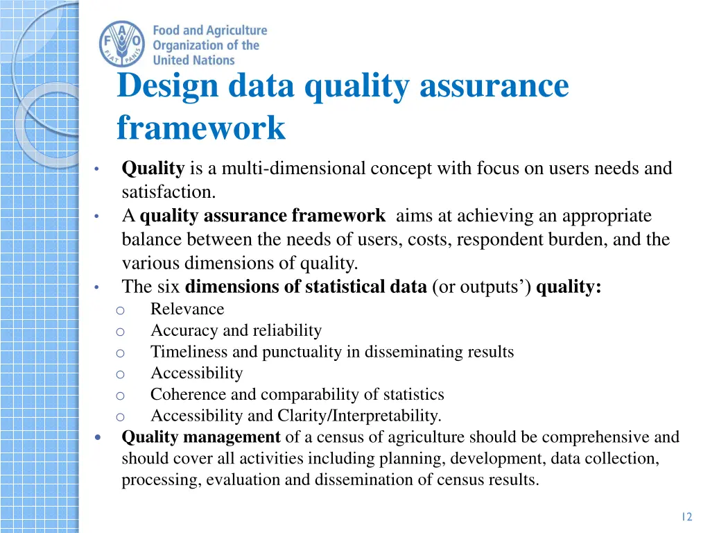 design data quality assurance framework quality