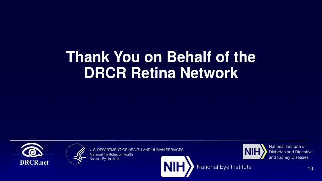 thank you on behalf of the drcr retina network
