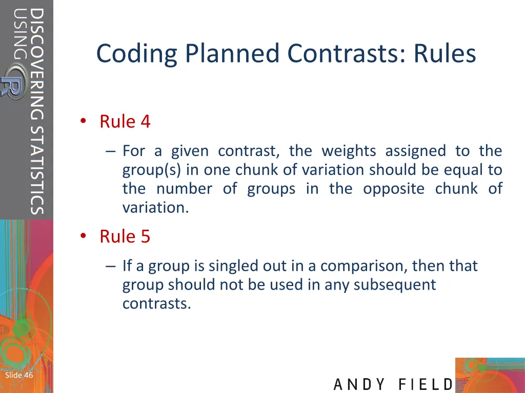 coding planned contrasts rules 1