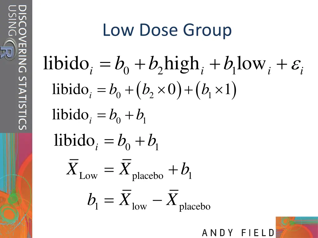 low dose group 0 2 b b b b libido i b x x