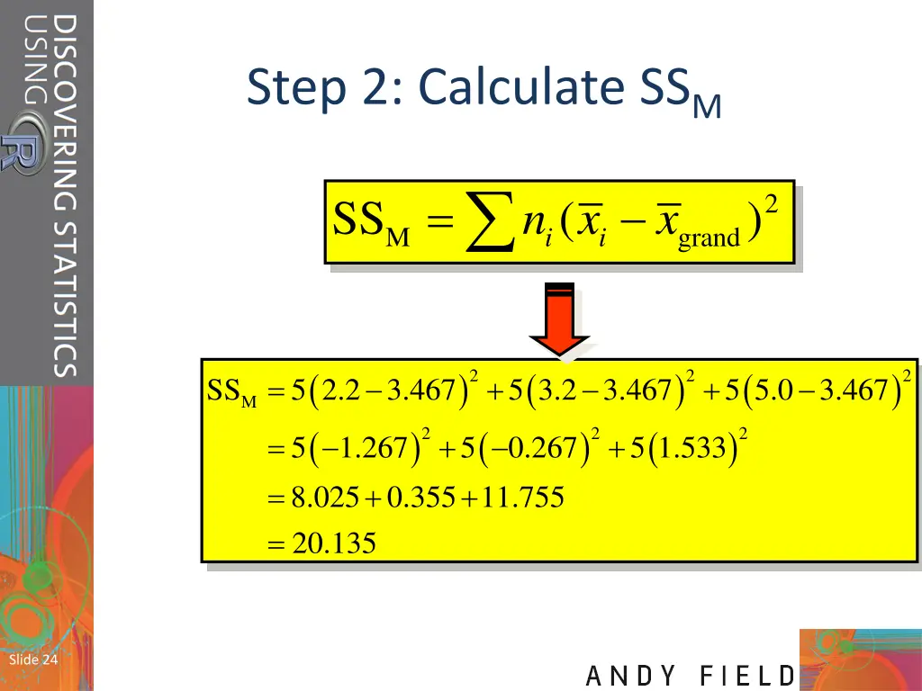 step 2 calculate ss m