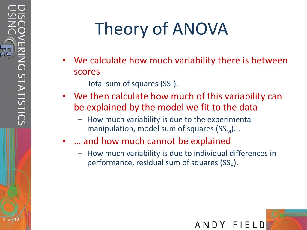 theory of anova