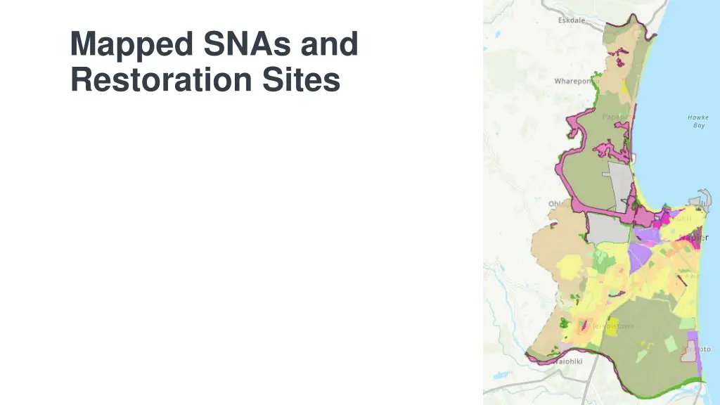 mapped snas and restoration sites