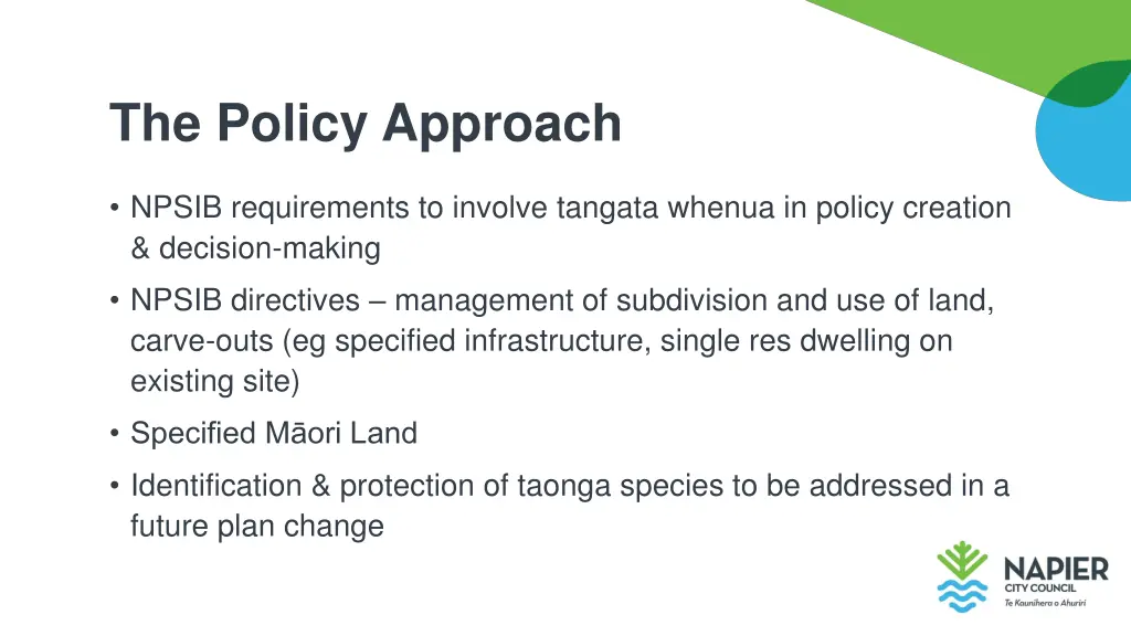 the policy approach 1