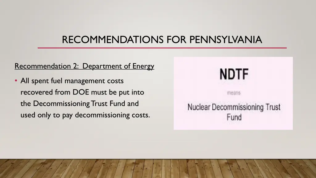 recommendations for pennsylvania 1