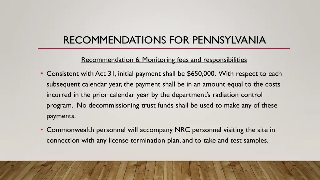 recommendations for pennsylvania 5