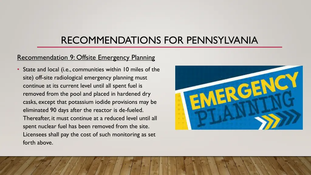 recommendations for pennsylvania 8