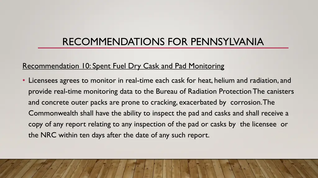 recommendations for pennsylvania 9