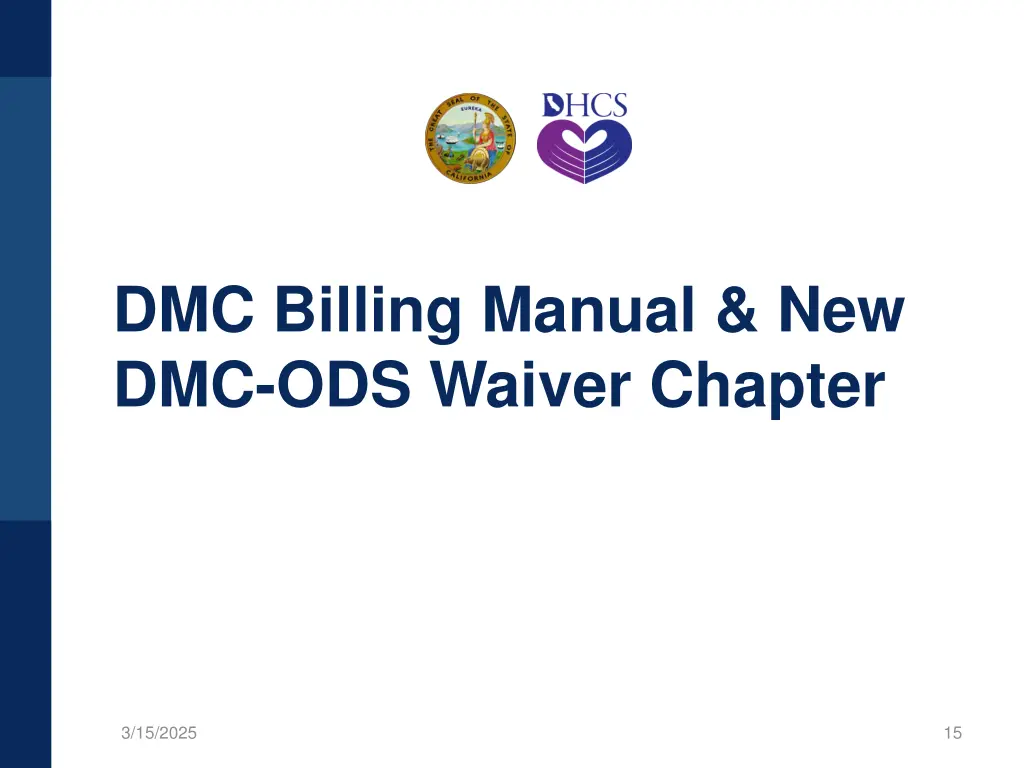 dmc billing manual new dmc ods waiver chapter