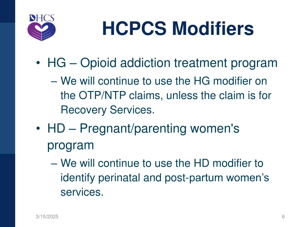 hcpcs modifiers