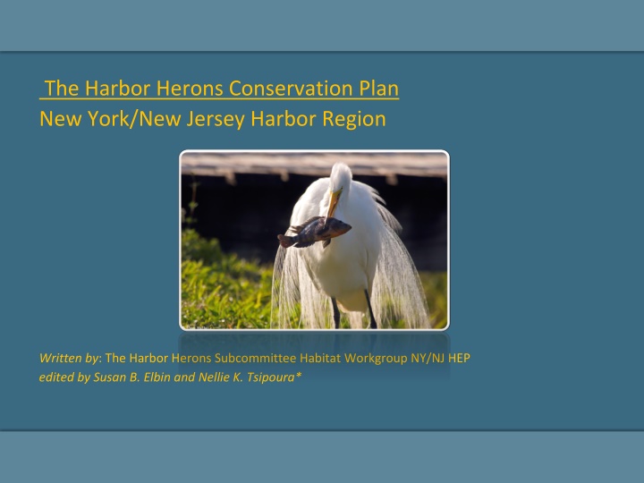 the harbor herons conservation plan new york