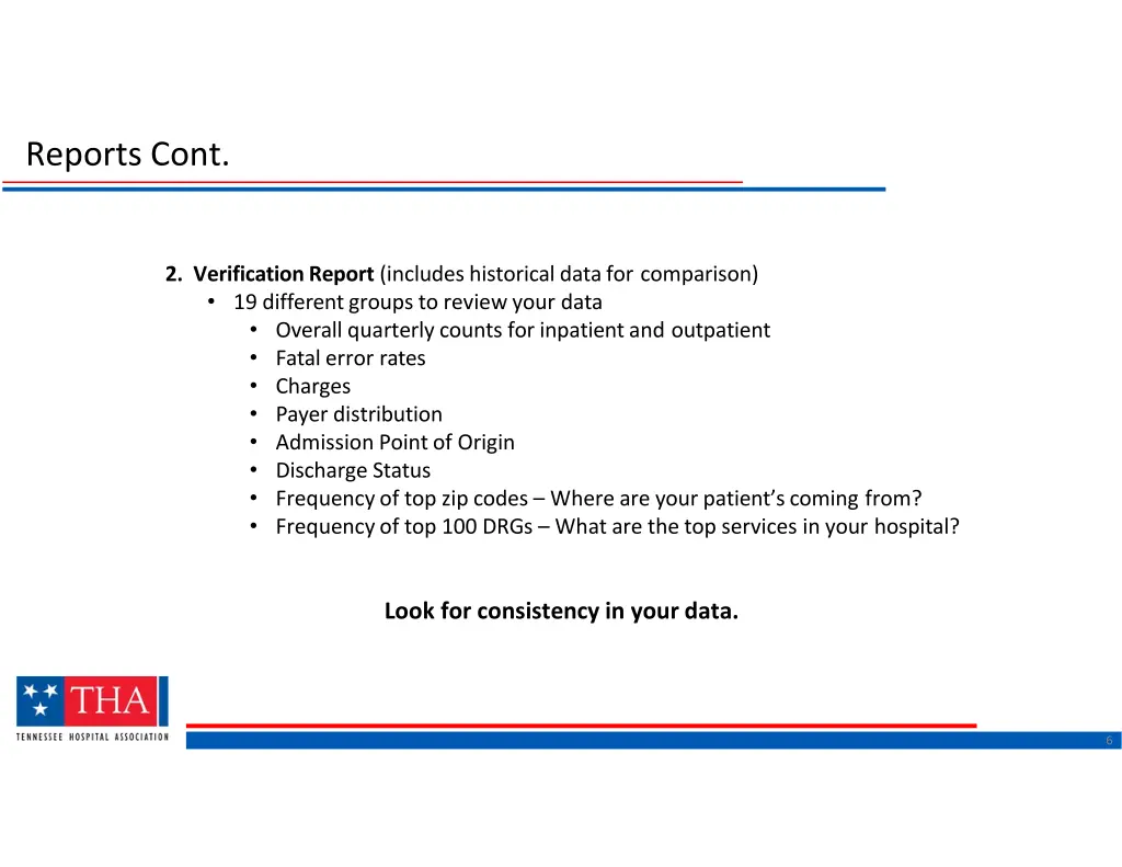 reports cont