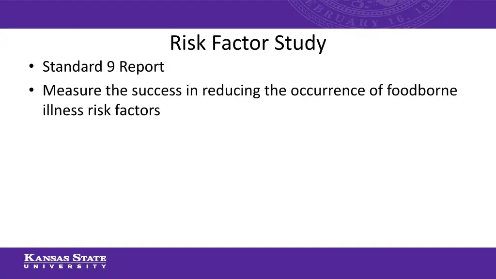 risk factor study