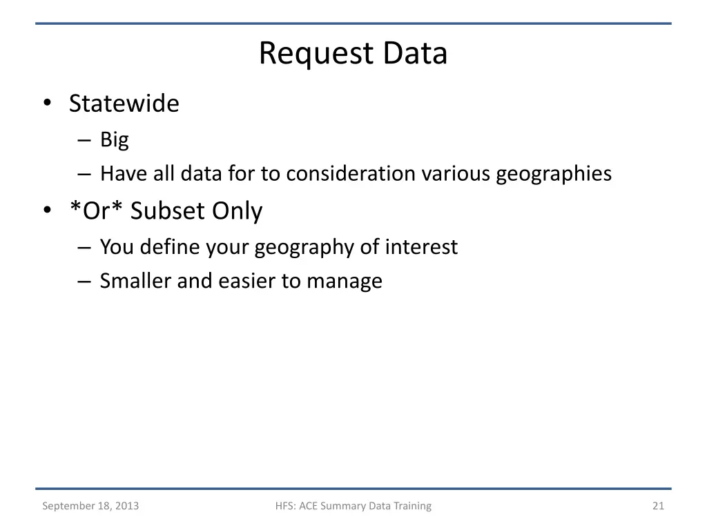 request data