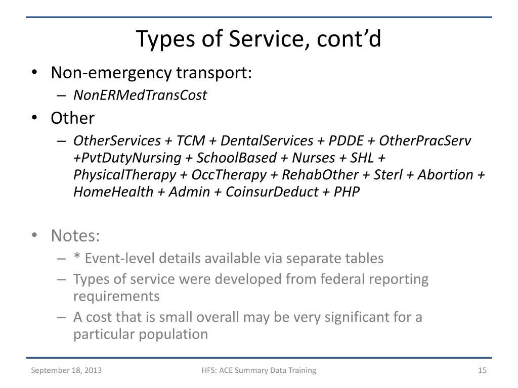 types of service cont d non emergency transport