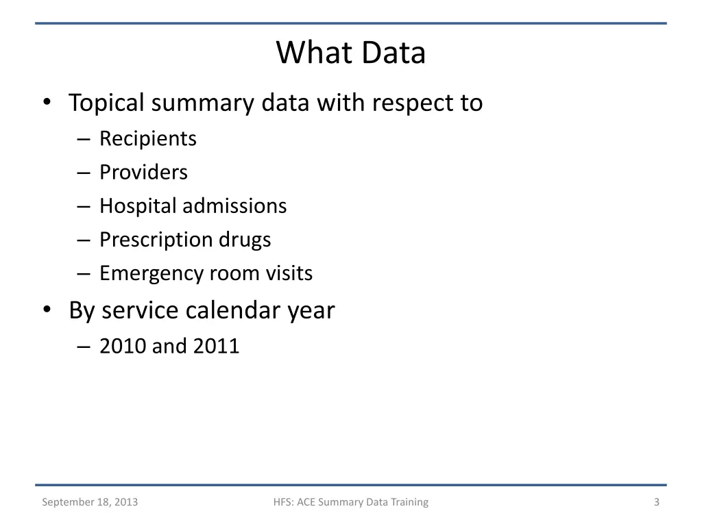 what data