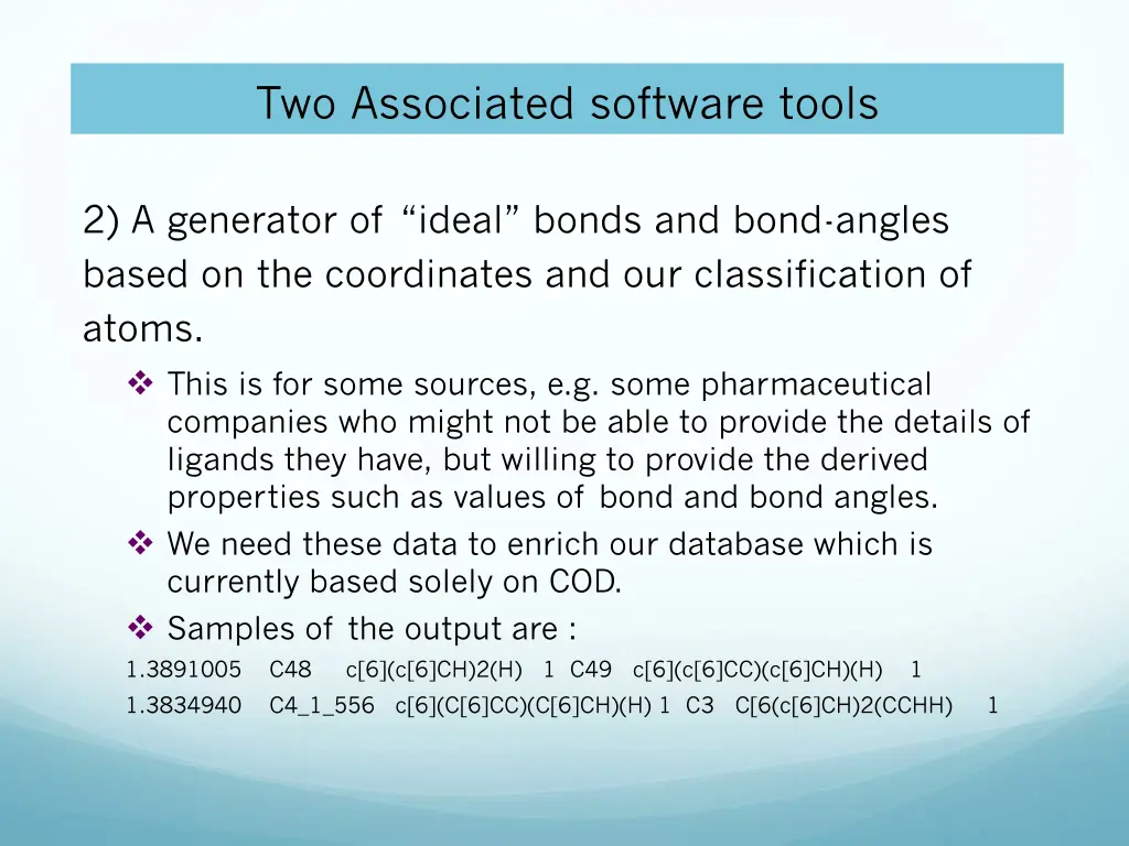 two associated software tools 1