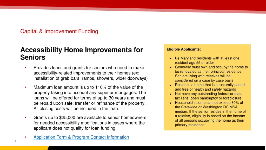 capital improvement funding 1