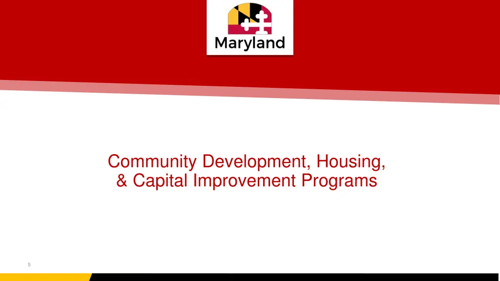 community development housing capital improvement