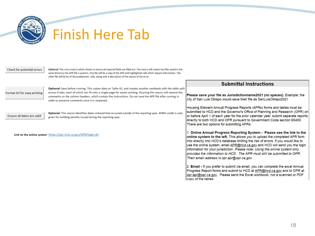 finish here tab