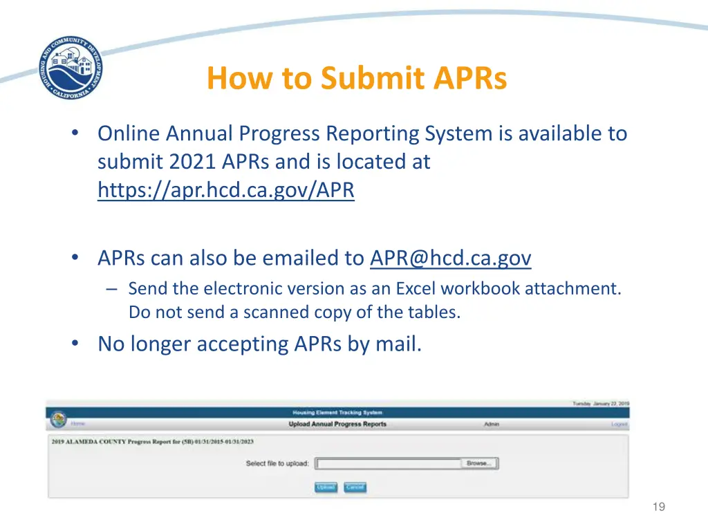 how to submit aprs