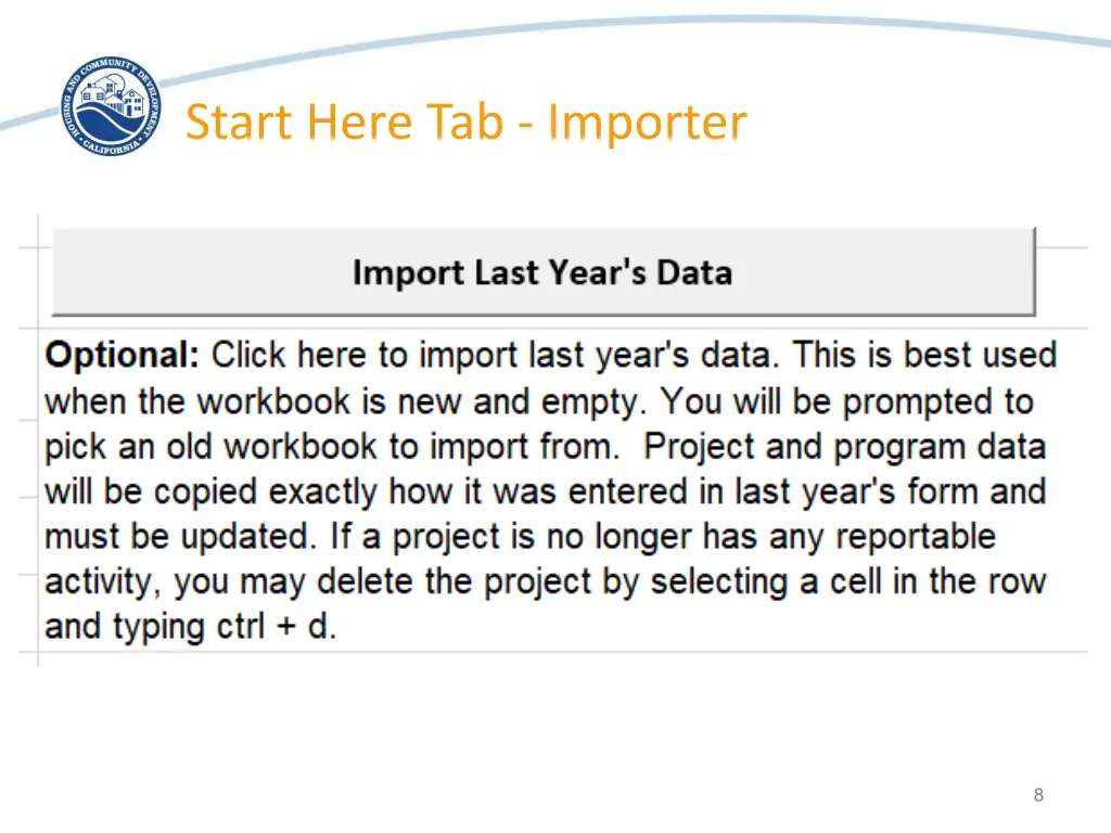 start here tab importer