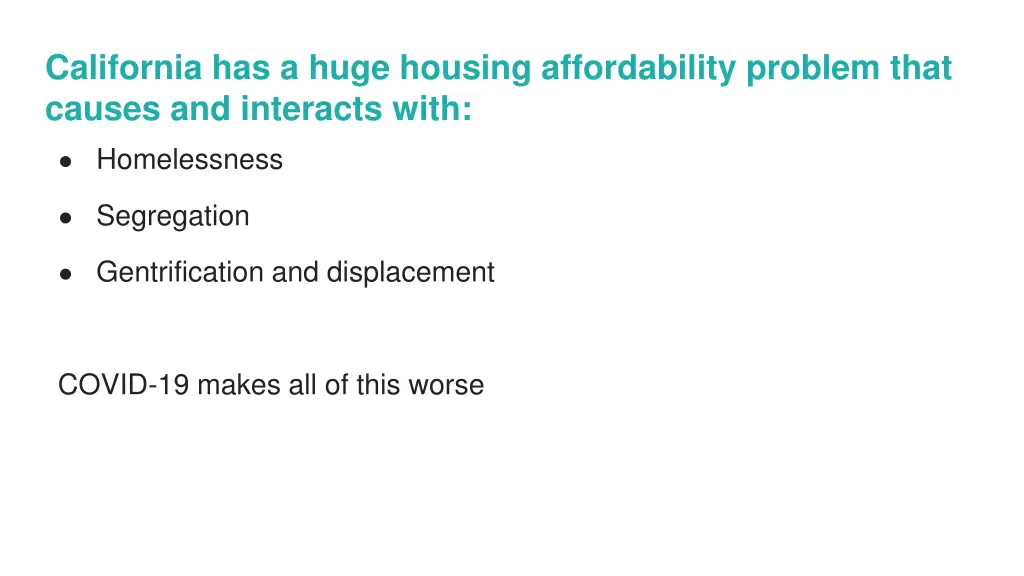 california has a huge housing affordability