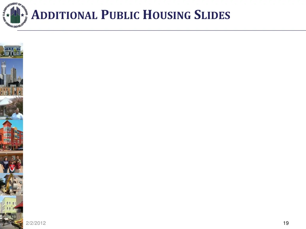 a dditional p ublic h ousing s lides