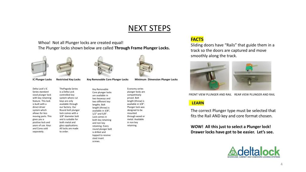 next steps