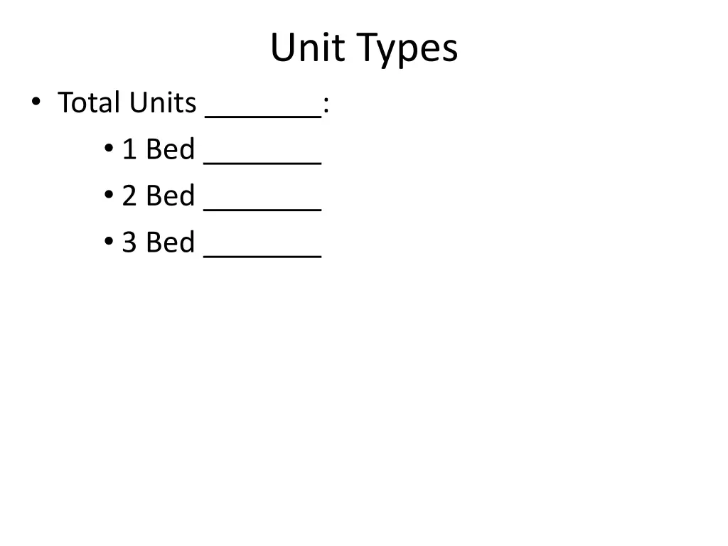 unit types