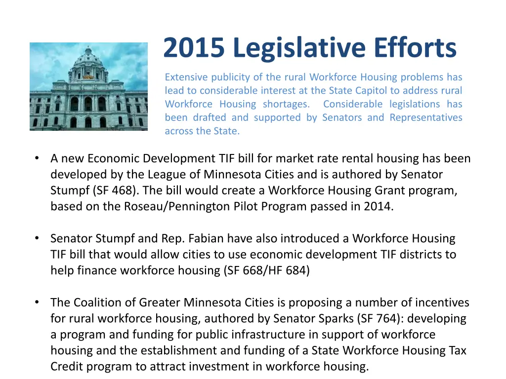 2015 legislative efforts