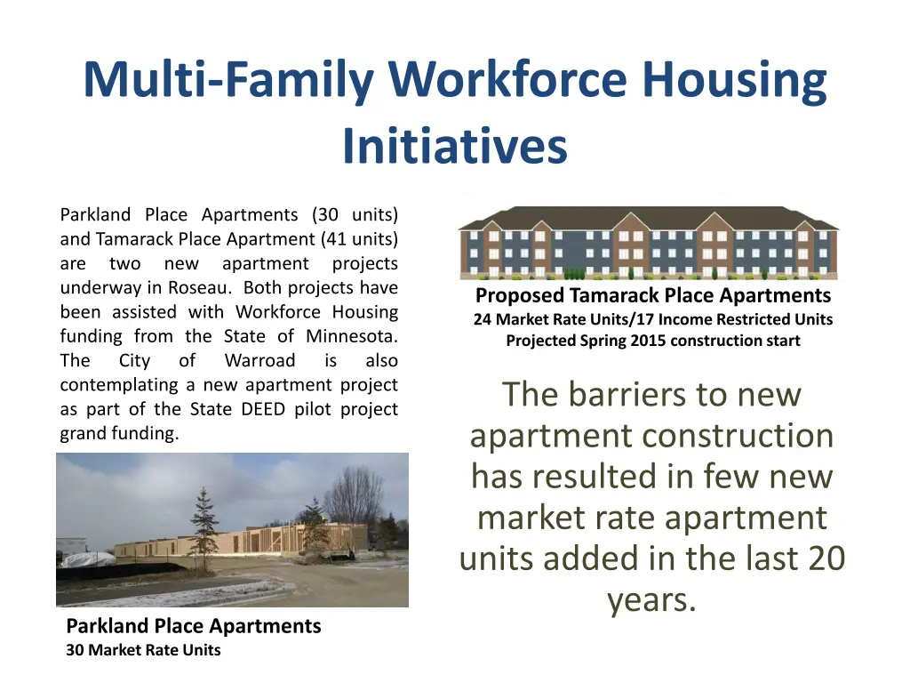 multi family workforce housing initiatives