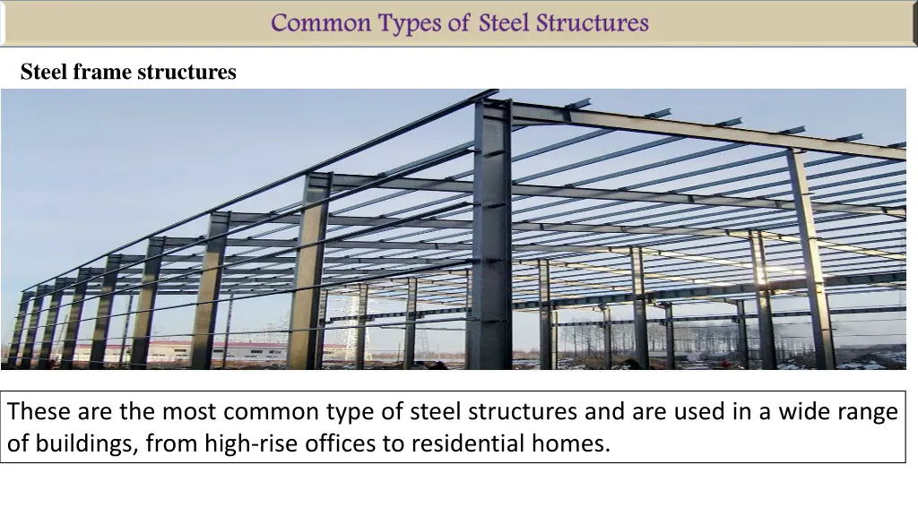 steel frame structures