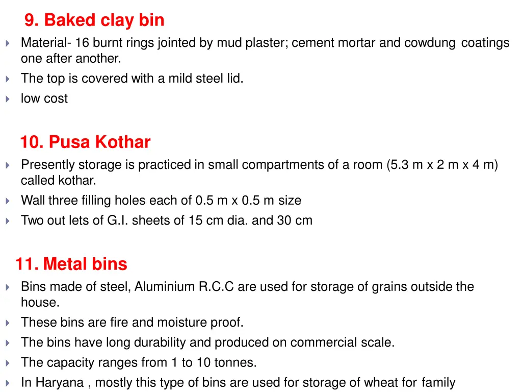 9 baked clay bin material 16 burnt rings jointed
