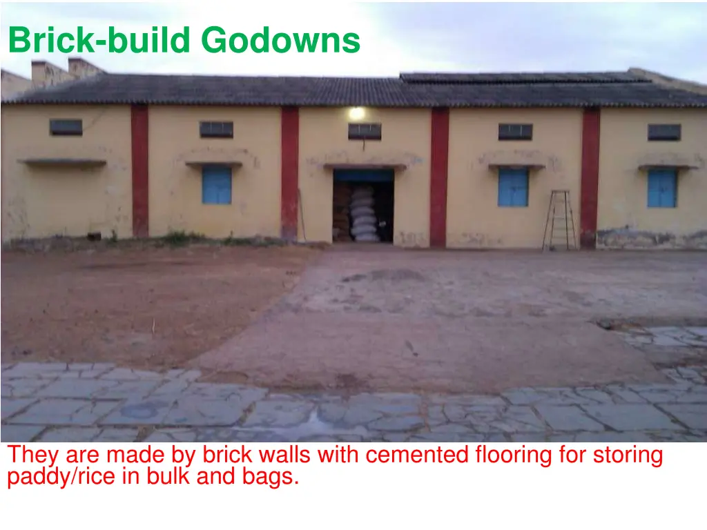 brick build godowns