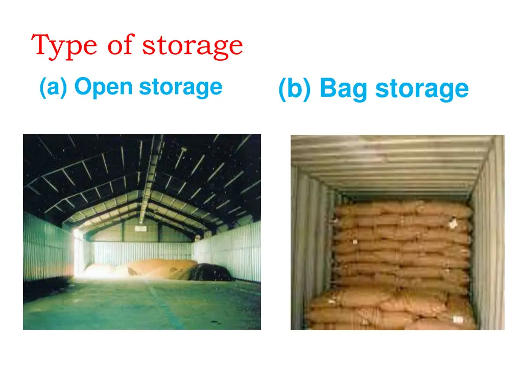 type of storage a open storage