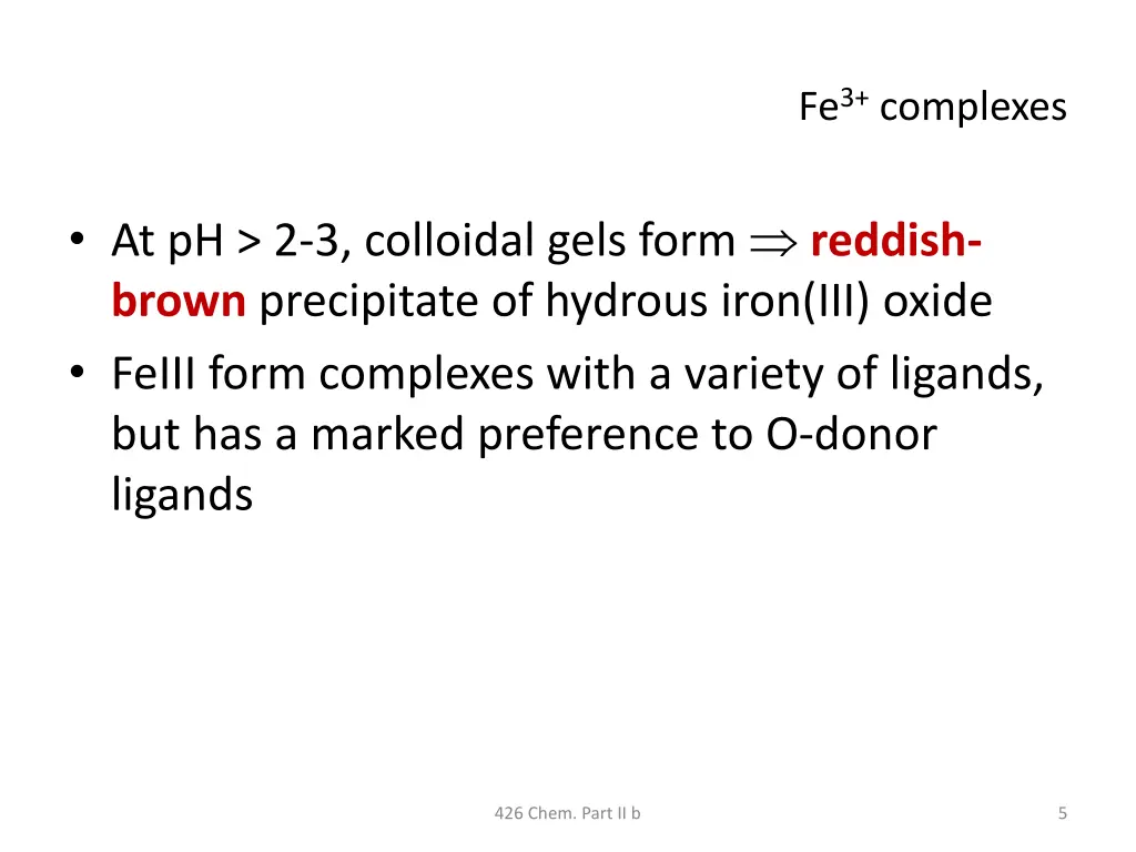 fe 3 complexes 1