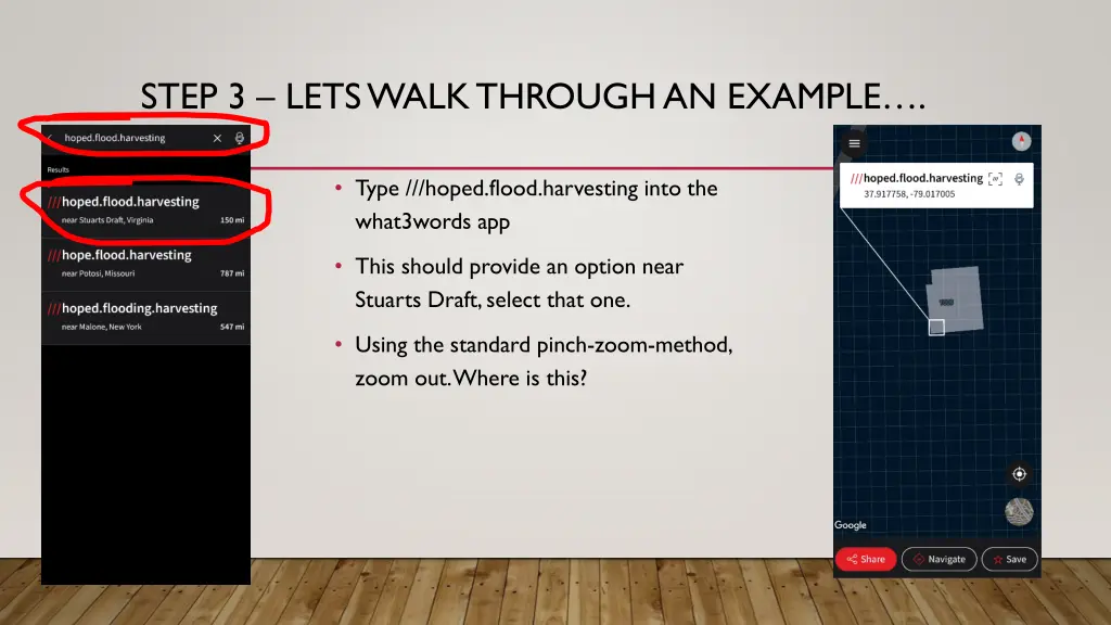 step 3 lets walk through an example