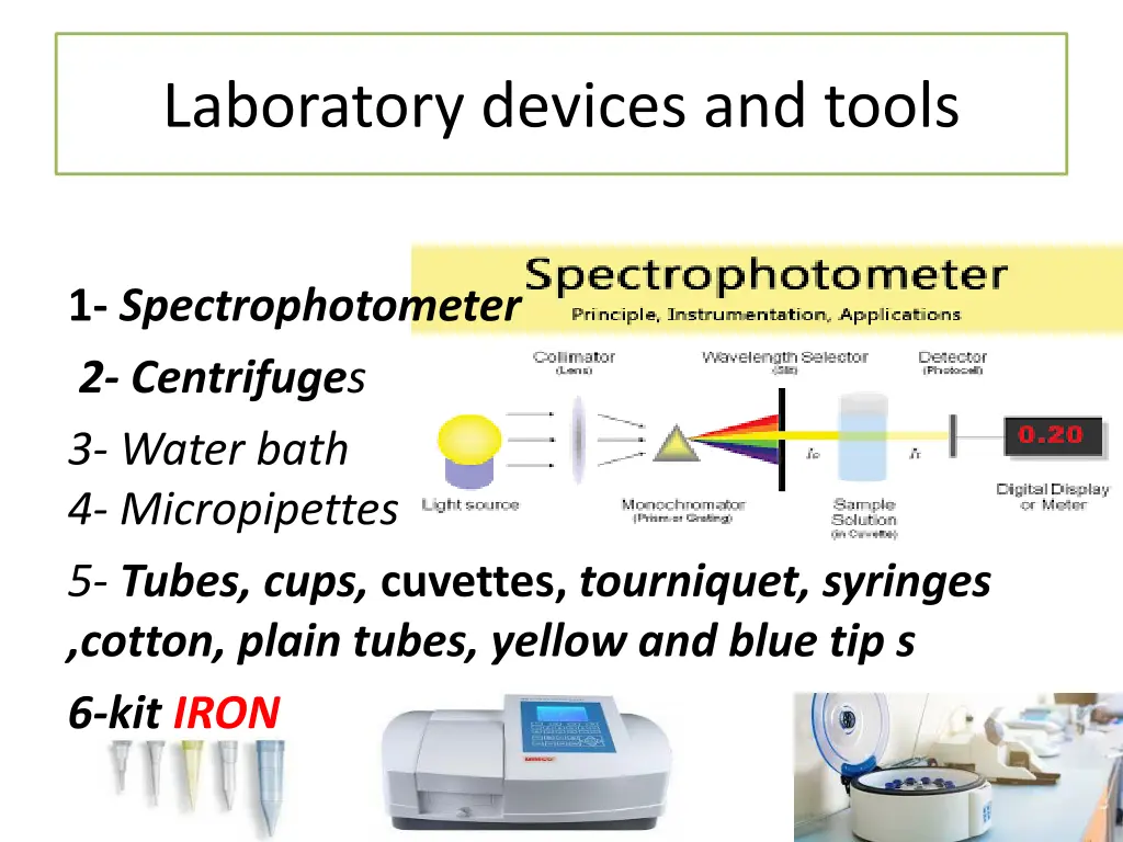 laboratory devices and tools