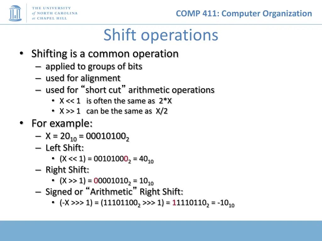 comp 411 computer organization 20