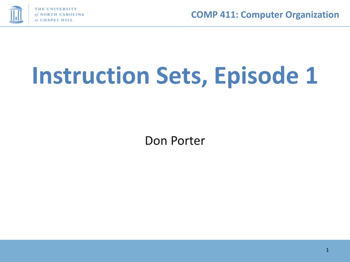 comp 411 computer organization