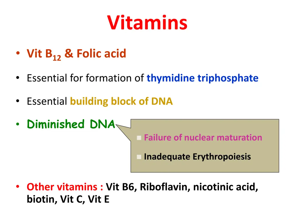 vitamins