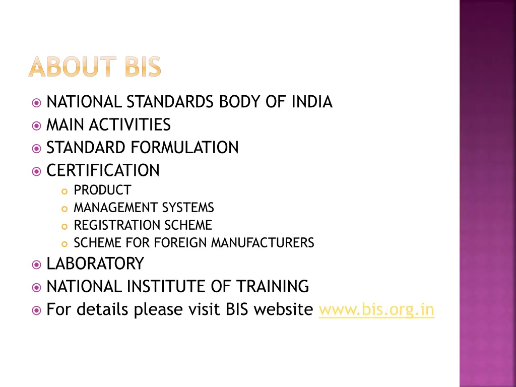 about bis